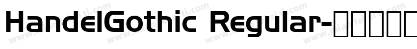 HandelGothic Regular字体转换